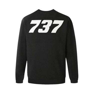 BOEING 737 Men's Oversized Fleece Crew Sweatshirt e-joyer